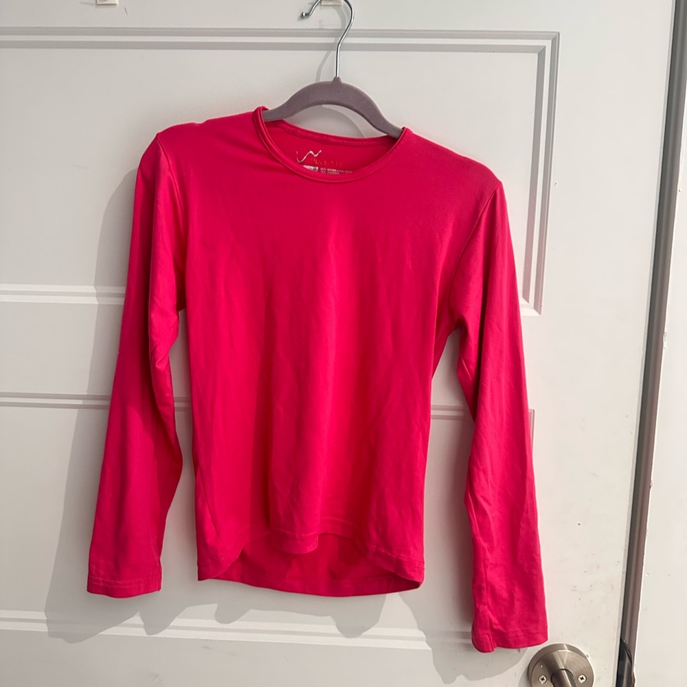 Kids Pink Long Sleeve Shirt
